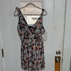 NWT Bloomchic Women's Swimdress Tropical Adjustable Padded Bra Sz 18-20